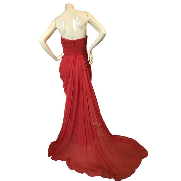 Marchesa Notte Luxury Silk Gown - Picture 7 of 10